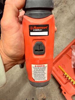 Ramset Cobra+ Powder Actuated Fastening Tool Kit w/ Case & Accessories