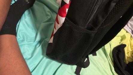 Shark backpack ,Black/red/white