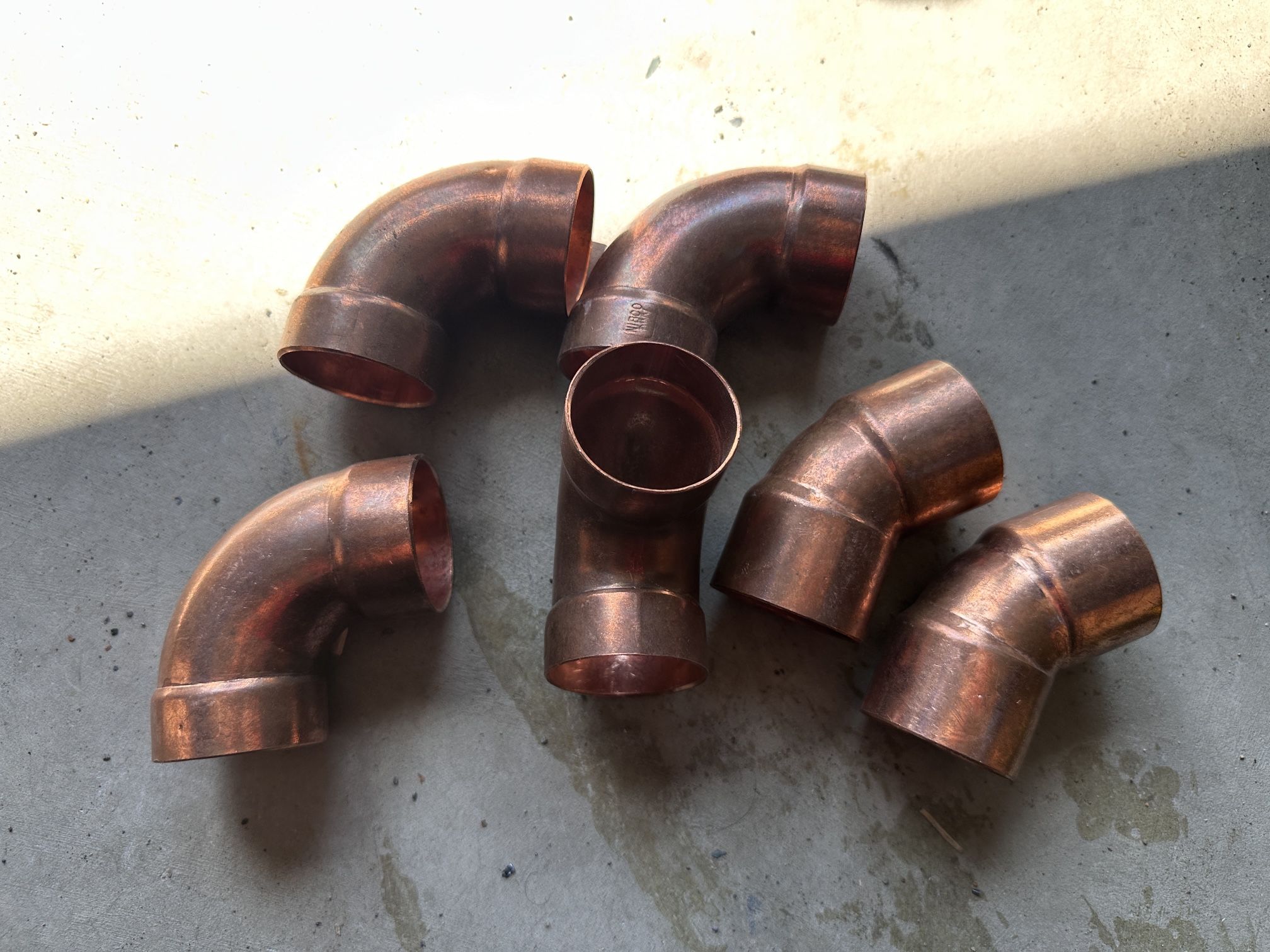 1 1/2” Copper Tube Elbows