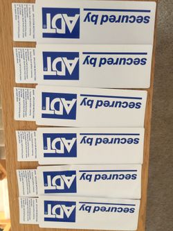 10 ADT decals for doors/windows