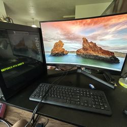 Lenovo Legion Tower & Samsung Curve Monitor