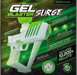 Gel blaster surge with collapsible gellet tub