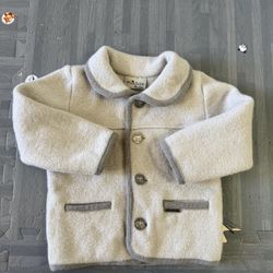 Maraekids white wool coat