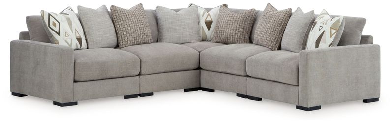 Aslan Court 5-Piece Sectional - Pebble