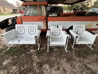 Vintage 3 Piece Glider Set - Patio Furniture