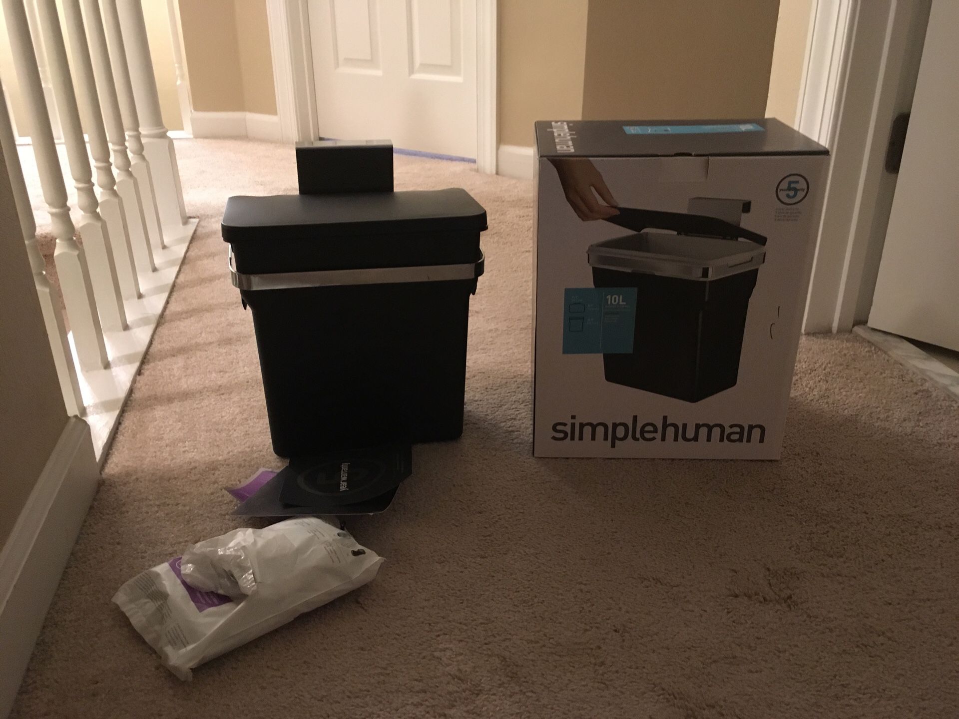 simplehuman 10 Liter/2.6 Gallon In-Cabinet Kitchen Trash can
