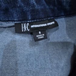 romper long sleeve pants, brand INC, size 8 for women