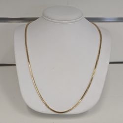 14kt Yellow Gold Box Link Chain 21" 2.25mm