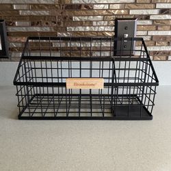 BRAND NEW WITHOUT TAGS BRROKSTONE BLACK DEAK ORGANIZER 12.5x7x6