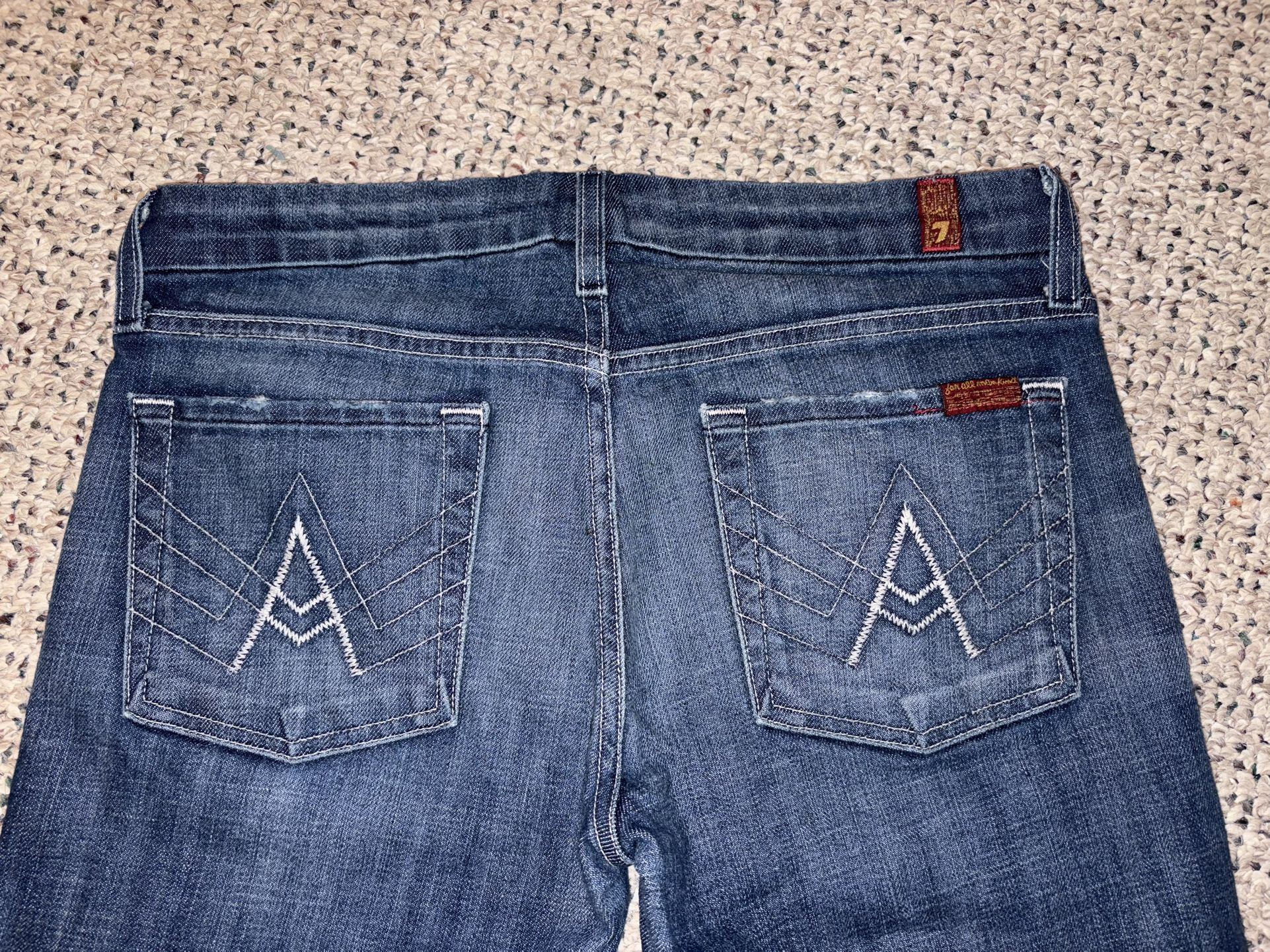 7 For All Mankind Bootleg Jeans 28 x 31”