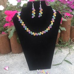 Joyería En Arte Huichol, Hand Made Huichol Jewelry , Artesania, Hecho A Mano, Hecho En Mexico