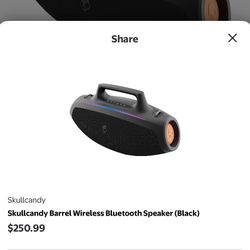 Skullcandy Barrel Wireless Bluetooth Speaker 