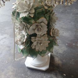 Glass Floral Lamps