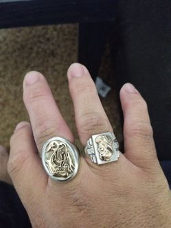 Vintage silve//gold rings