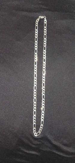 Figaro 925 sterling silver chain