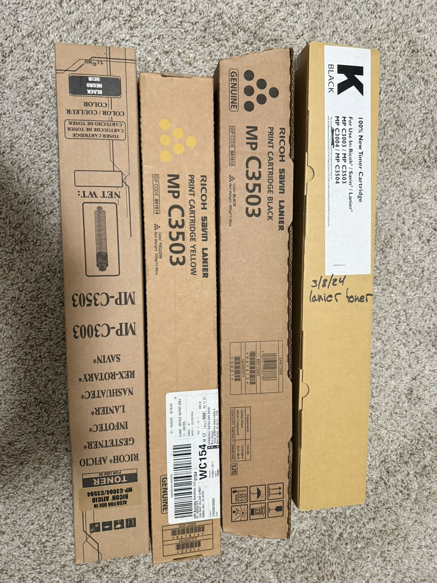 MP C3503-C3003 Lanier/RICOH Printer Toner-NEW