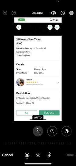 2 Phoenix Suns Tickets