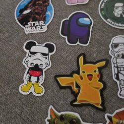 80+ Stickers ( Pokémon, Star Wars, Among Us, Misc.)