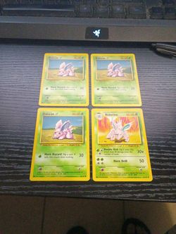 Pokemon Nidoran Nidorino Base Set