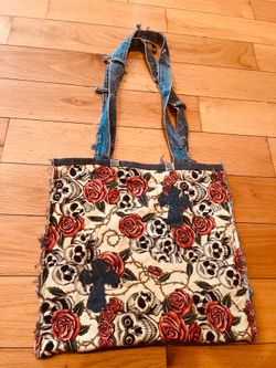 Reversible Chrome Hearts inspired Tote Bag