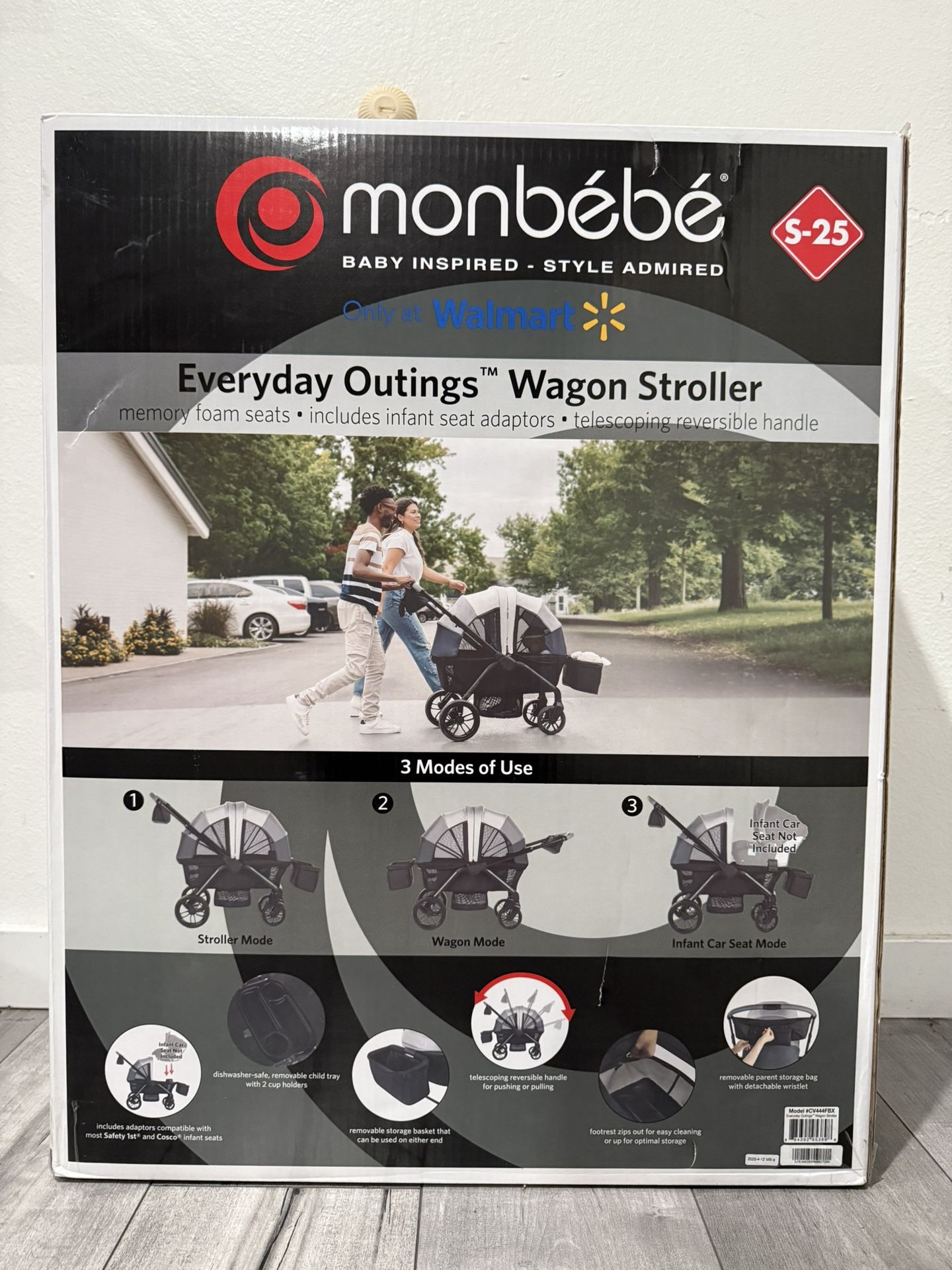 Monbebe Wagon Stroller - Cobblestone Grey - BRAND NEW, SEALED