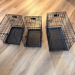 3 MidWest iCrate Dog Crates — Great Condition — Sizes 1518 & 1522DD