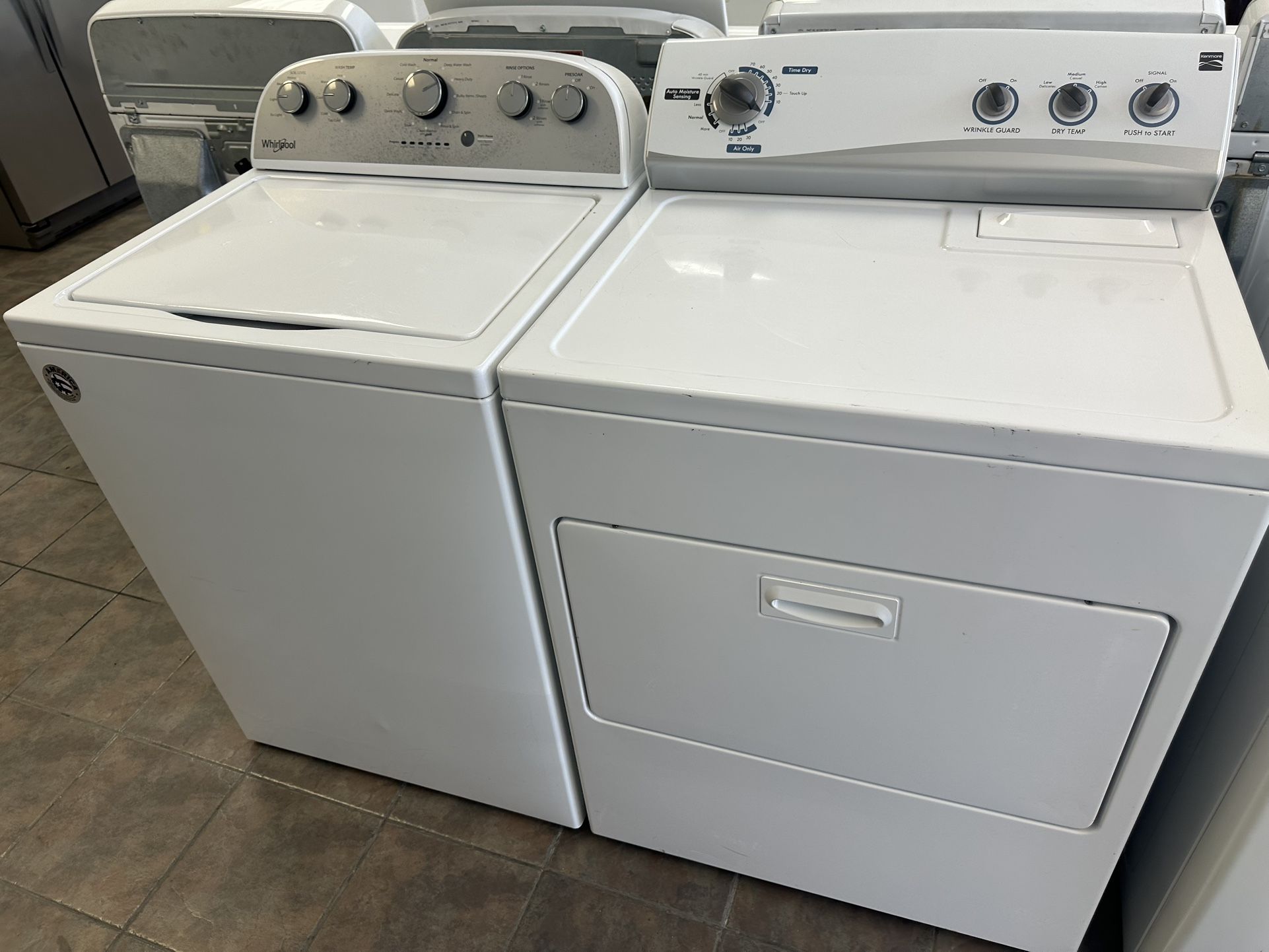 Whirlpool Washer And Kenmore Electric Dryer