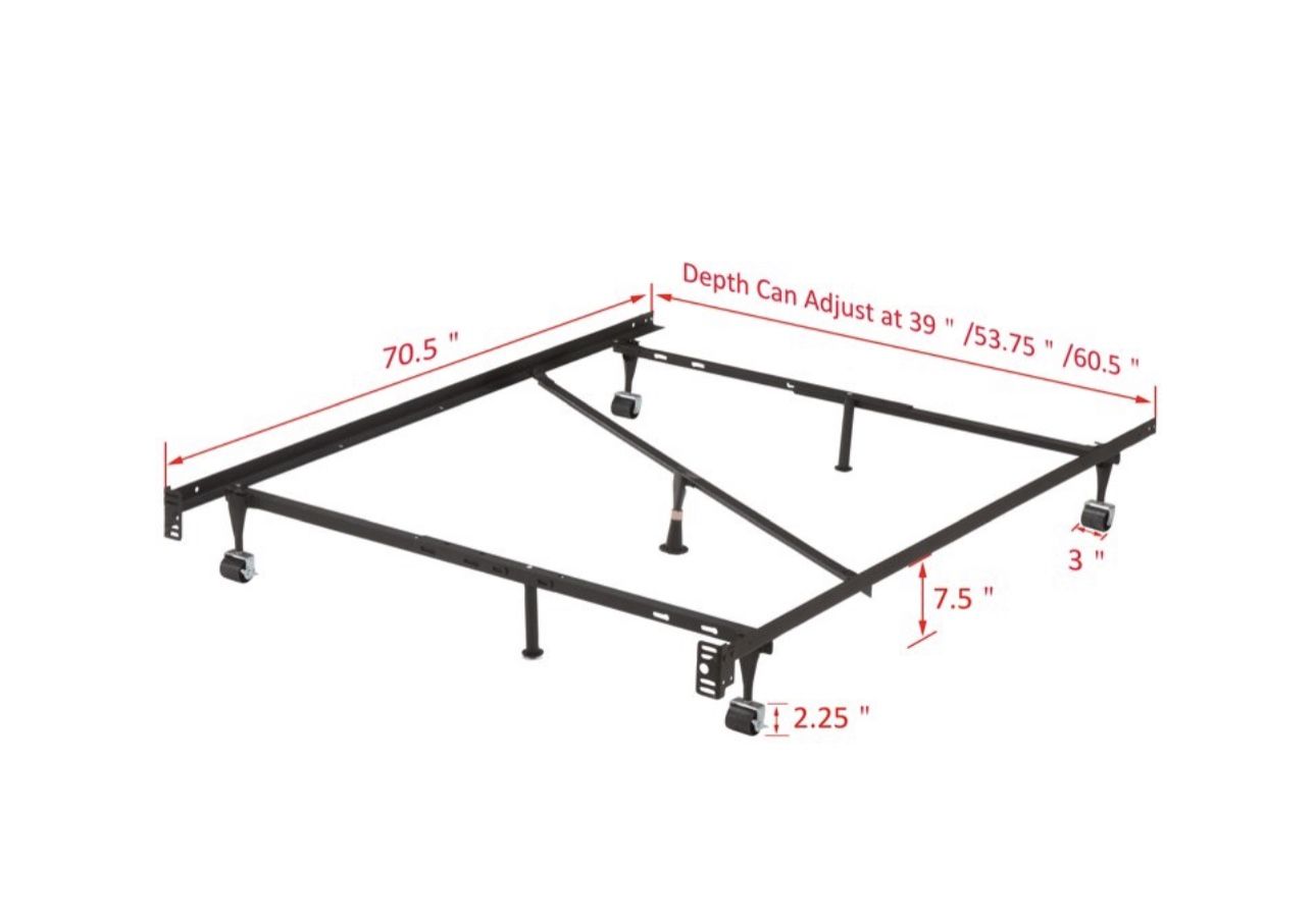 Twin / TwinXL / Full / FullXL / Queen Metal Commercial Grade Bed