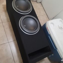 2 12W7 JL Audio Subwoofers With Brand New Ported Enclosure