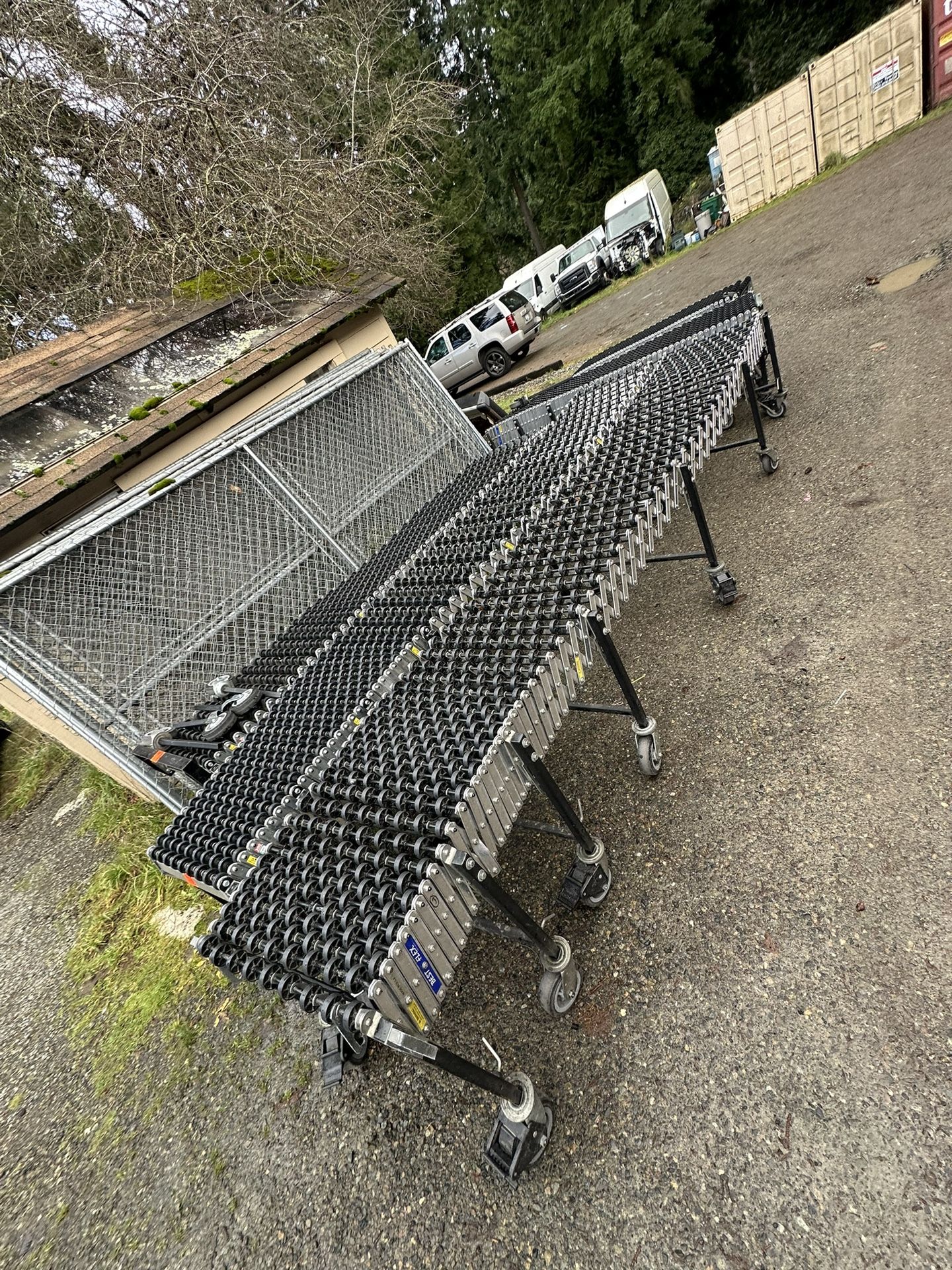 shipping rollers conveyor gravity flexible