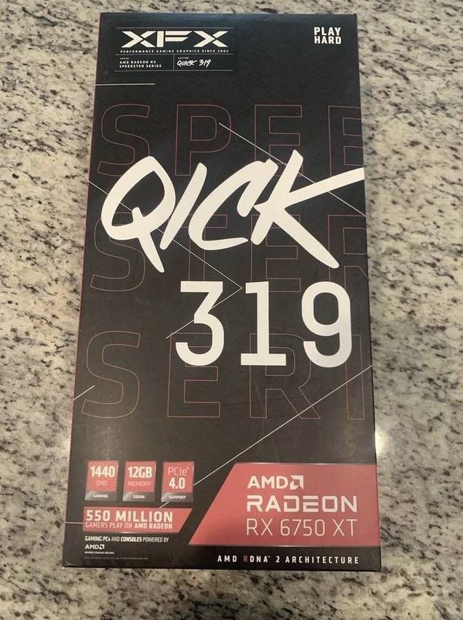 XFX - SPEEDSTER QICK319 AMD Radeon RX 6750XT GPU 12GB