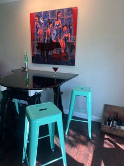 Portable Bar with 4 stools