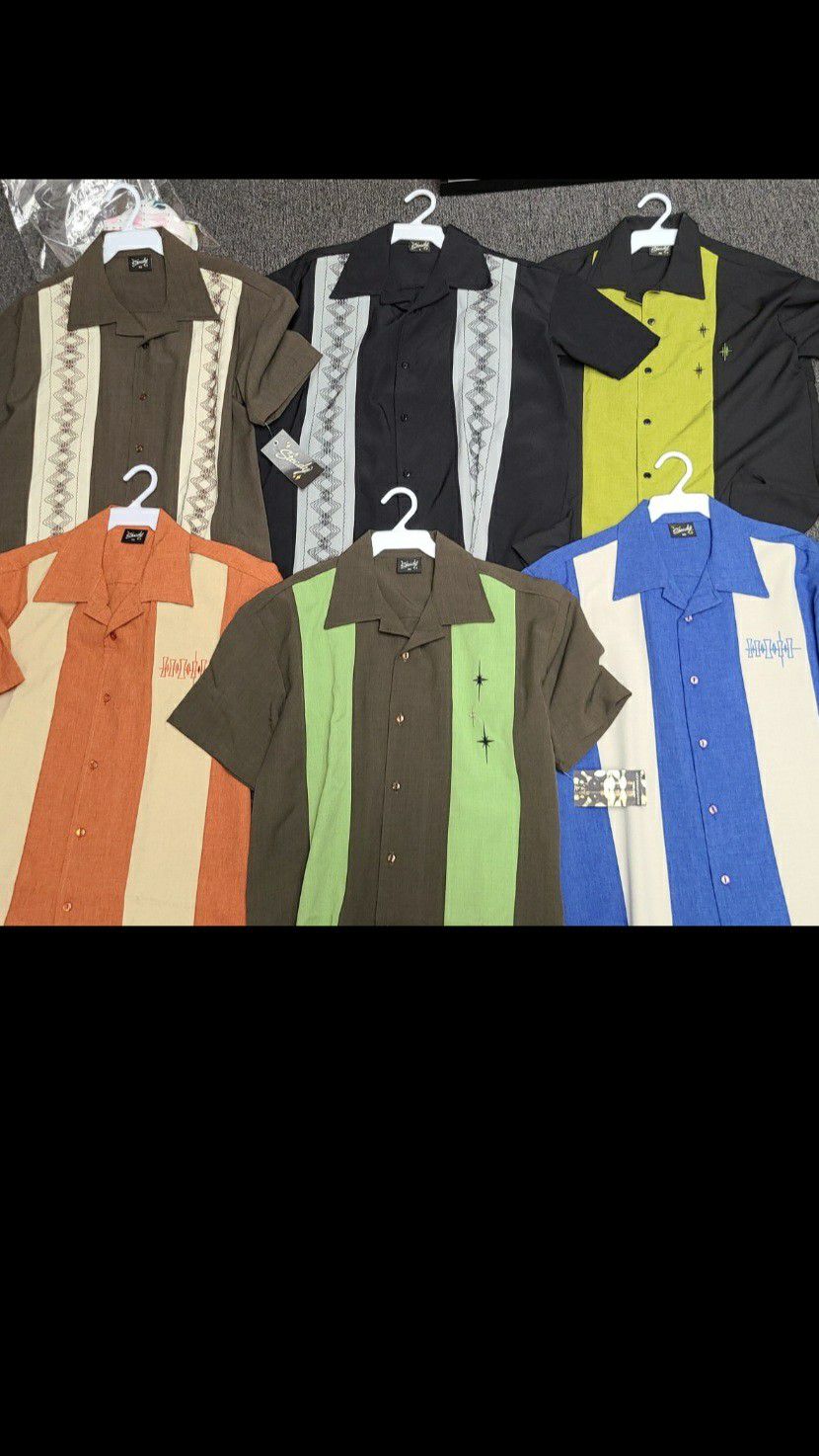 Steady clothing Men's extra small retro button up shirts