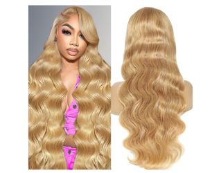 Honey Blonde Body Wave Wig Human Hair HD Lace Front Wigs Human Hair Body Wave 13x4 HD Lace Front Wigs Human Hair Pre Plucked 200 Density Colored Lace 