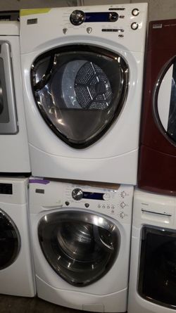 GE front load washer & electric dryer working perfectly with 4 months warranty