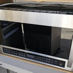 SAMSUNG STAINLESS STEEL MICROWAVE OVER THE RANGE.....$ 200
