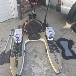 Maxxon Custom Catamaran Inflatable Loaded  Float Tube Open Front Style Boat