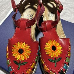 Mexican Wedge Heels Size 8