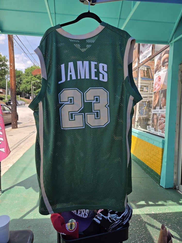 LEBRON JAMES #23 Fighting Irish Green Jersey