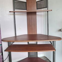 Student Corner Computer Desk 4 Shelf  Pull Out
