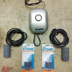 Air Pump n Air Stones n 20' Air Tube