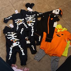 Halloween Outfits Sizes Nb-18 Months 