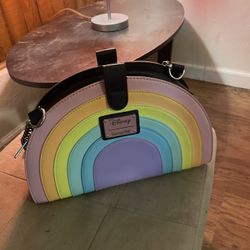 Rainbow Disney Loungefly Purse 