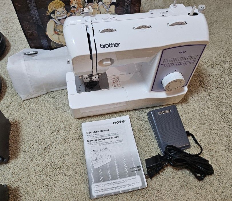 Brother Sewing Machine, GX37, 37 Built-in Stitches, 6 Included Sewing Feet