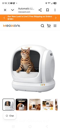 Meaowant Self-cleaning litter box never used