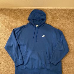 Blue Nike Pullover Fleece Hoodie XXL