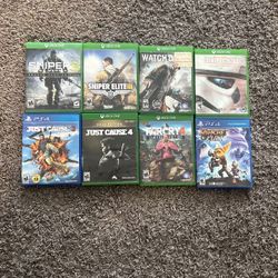 Xbox 1 And PS4 Game Disks. Can Trade