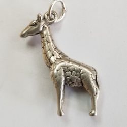 Charm Sterling Silver Giraffe 