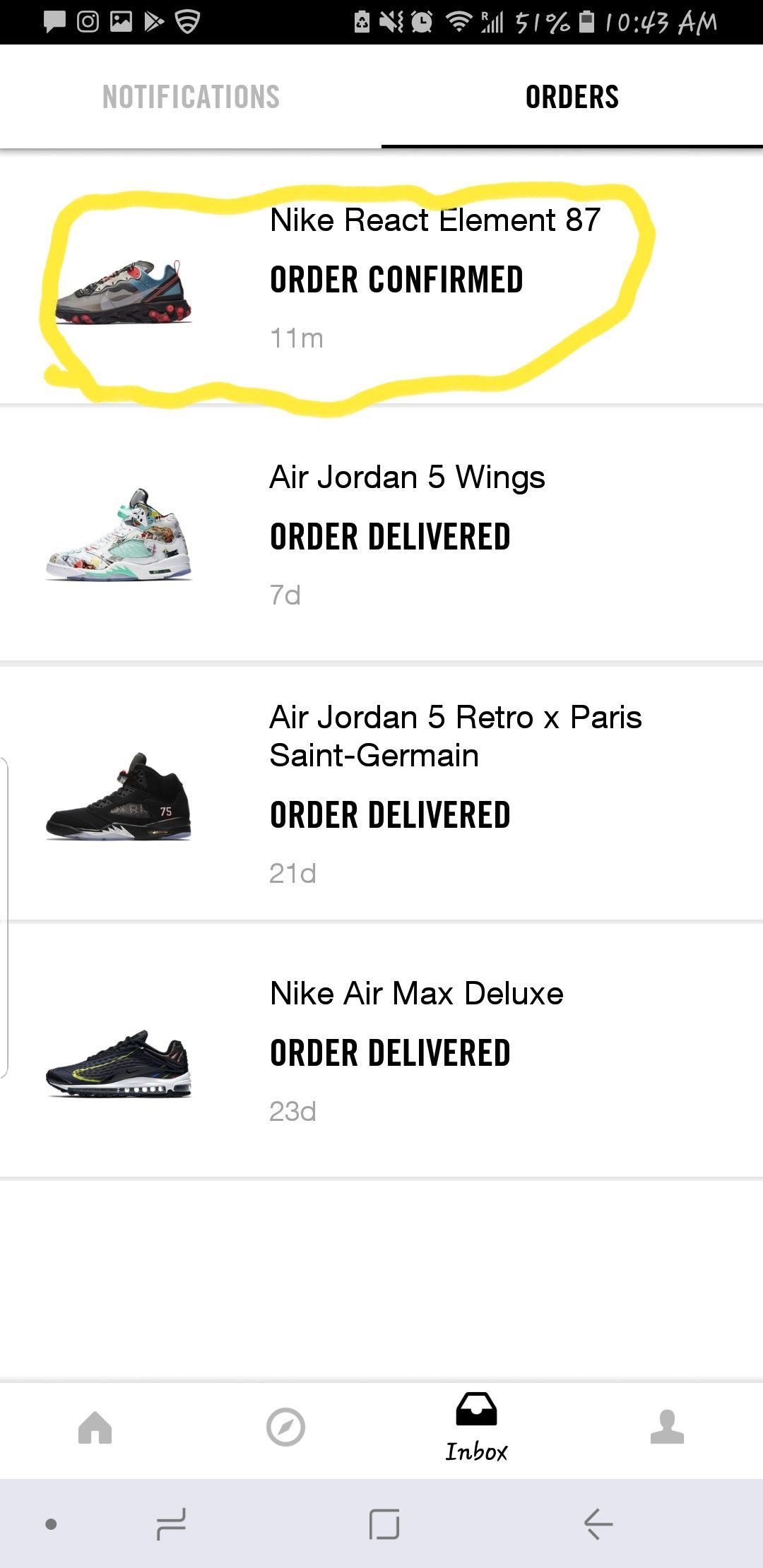 Nike React Element 87