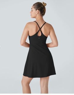 🖤 NEW Halara SoftlyZero Backless Active Dress Black Size L